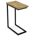 Table d'appoint WyndenHall Rhonda C avec incrustation, naturel