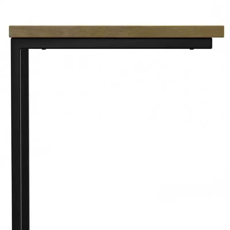 Table d'appoint WyndenHall Rhonda C avec incrustation, naturel