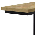 Table d'appoint WyndenHall Rhonda C avec incrustation, naturel