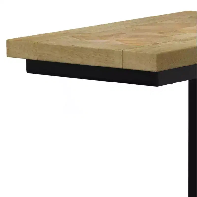 Table d'appoint WyndenHall Rhonda C avec incrustation, naturel