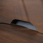 Englewood Hutch Acajou Épicé - Sauder : Dessus de meuble de rangement de bureau moderne, construction en MDF, assemblage requis