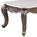 Table basse Elozzol 54" : pieds Queen Anne, sculptures coquilles, aucun assemblage requis - Acme Furniture