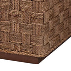 Table basse Karina en jonc de mer naturel et marron clair bali & pari