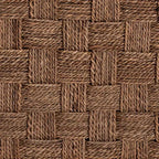 Table basse Karina en jonc de mer naturel et marron clair bali & pari
