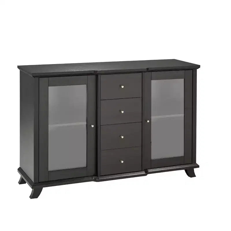 Brassex Elijah Storage Cabinet Dark Cherry