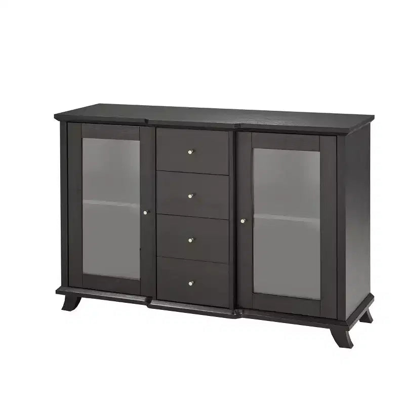 Brassex Elijah Armoire de rangement cerisier foncé