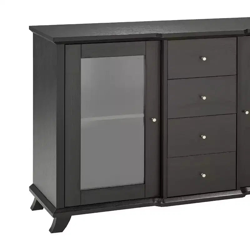 Brassex Elijah Armoire de rangement cerisier foncé