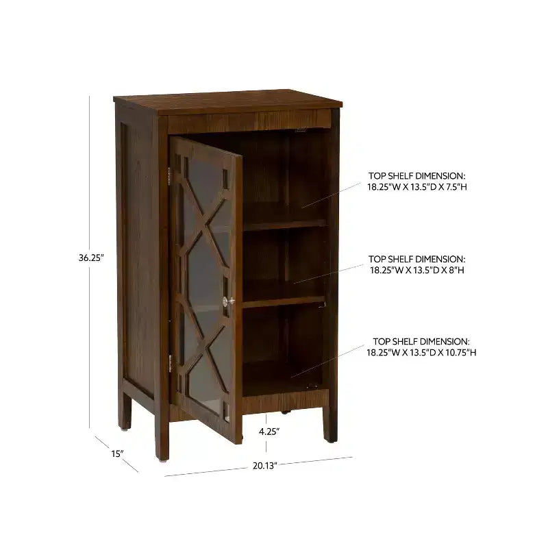 Petit meuble Linon Fetti marron