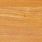 Table basse en verre, plateau chêne doré – Saarinen par Danya B. : Style scandinave contemporain, étagères ouvertes, rangement, finition mate