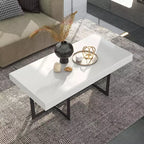 Table basse rectangulaire Neyo de 47,25 po avec tiroirs blanc - miBasics