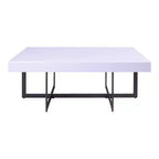 Table basse rectangulaire Neyo de 47,25 po avec tiroirs blanc - miBasics
