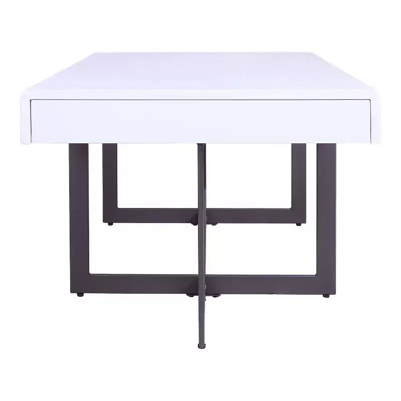 Table basse rectangulaire Neyo de 47,25 po avec tiroirs blanc - miBasics