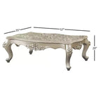 Table basse Bently 57" avec plateau en marbre et champagne - Acme Furniture