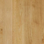 Nathan James Table d'appoint cannelée en bois de style bohème avec tiroir marron : Milieu du siècle moderne, poignée en laiton, pieds fuselés