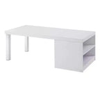 Acme Furniture Harta Coffee Table White High Gloss/Chrome