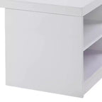 Table basse Harta Acme Furniture Blanc haute brillance/Chrome