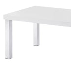 Table basse Harta Acme Furniture Blanc haute brillance/Chrome