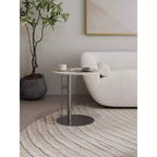 Table d'appoint Alondra Manhattan Comfort en pierre frittée noire