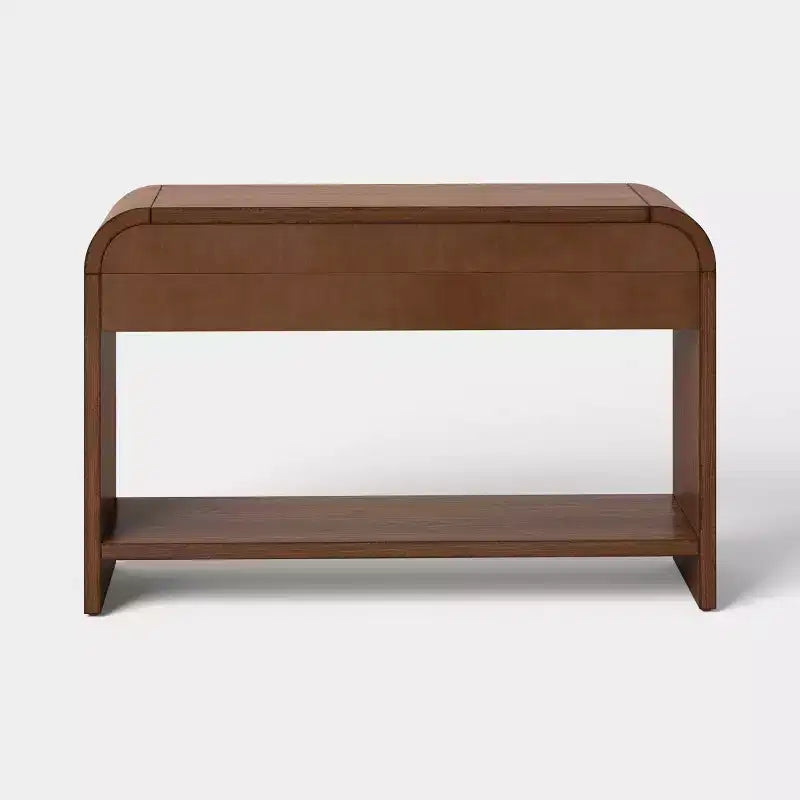 Console Lupine Reeded avec deux tiroirs marron foncé - Threshold™