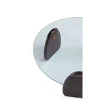 Table basse Manhattan Comfort Artesia à plateau en verre trempé, Noyer foncé