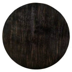 MAISON : intérieur + extérieurTable basse ronde en bois Sande Farmhouse Antique Black : Étagère fixe, style transitionnel