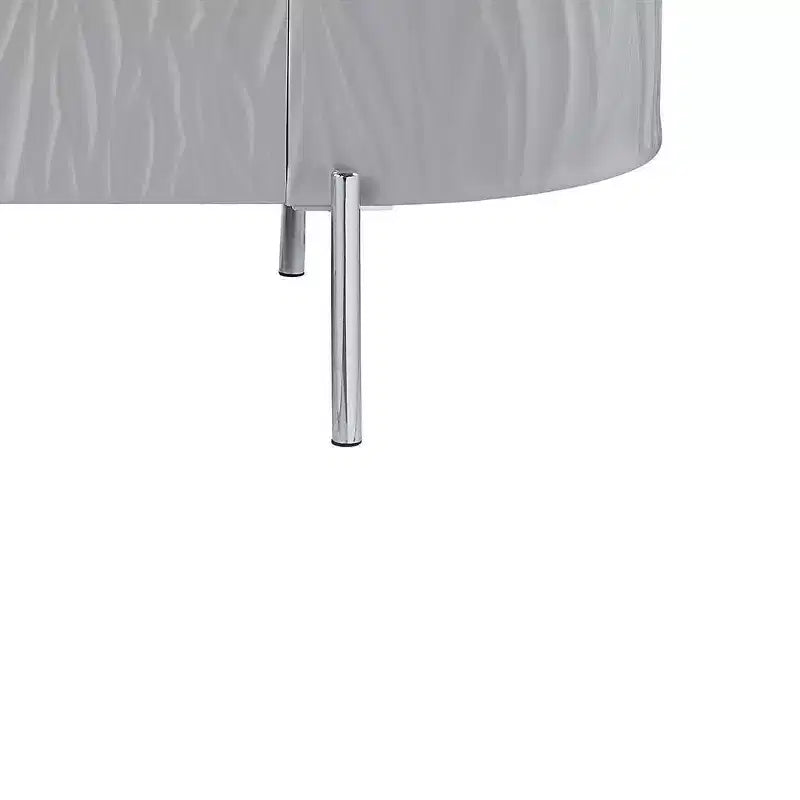 Table basse Yukino Acme Furniture, finition gris/chrome