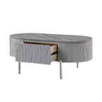 Table basse Yukino Acme Furniture, finition gris/chrome