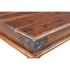 Table basse rustique Thakat fabriquée à la main - (16H x 43L x 24P) - Naturel - Timbergirl : Bois de rose indien massif, Entretien à sec