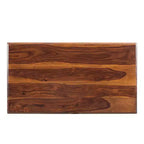 Table basse rustique Thakat fabriquée à la main - (16H x 43L x 24P) - Naturel - Timbergirl : Bois de rose indien massif, Entretien à sec
