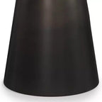 Table d'appoint Arna WyndenHall noire/dorée : Plateau en marbre contemporain, résistante aux rayures, hauteur 49,5 cm