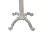 Table réglable vintage Colton de Carolina Living, finition blanchie : base en fer robuste, bois de manguier, 55,88 cm de hauteur