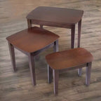 Ensemble de 3 tables gigognes Bradley - Noyer antique - Winsome