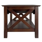 Table basse Xola avec 2 tiroirs - Cappuccino - Winsome