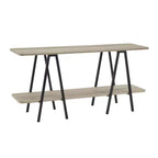 Manhattan Comfort Bahut moderne Céline 47,24 po gris rustique
