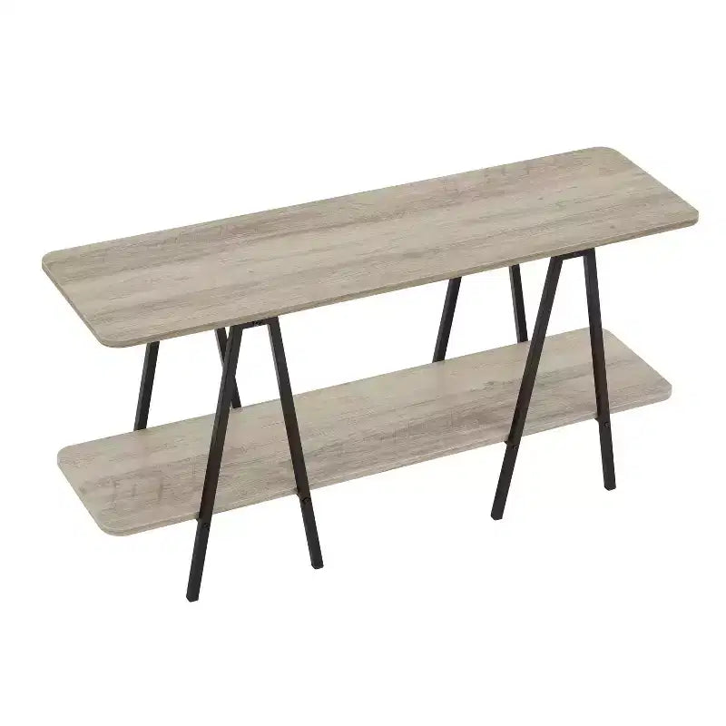 Manhattan Comfort Bahut moderne Céline 47,24 po gris rustique
