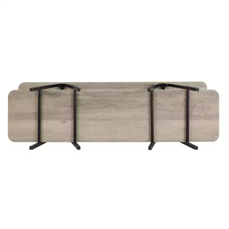 Manhattan Comfort Bahut moderne Céline 47,24 po gris rustique