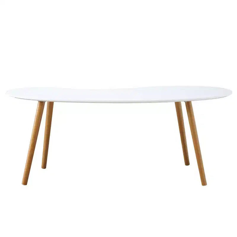Table Basse Haricot Oslo Blanc/Bambou - Breighton Home