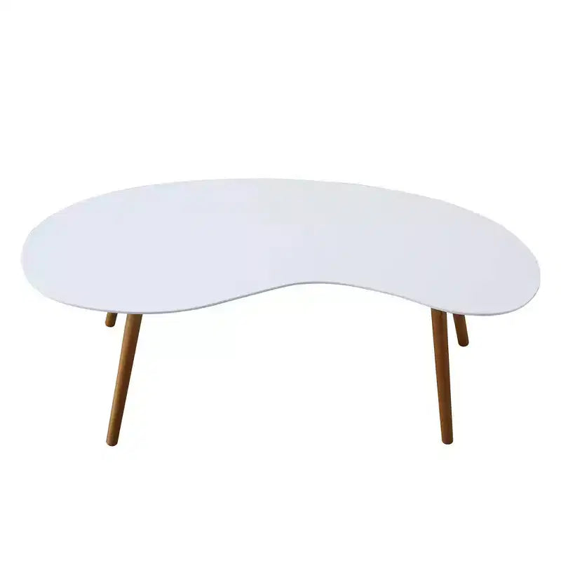 Table Basse Haricot Oslo Blanc/Bambou - Breighton Home