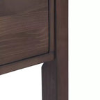 Table console large Fabian WyndenHall 60" brun noyer : Milieu de siècle moderne, cadre en bois massif, plateau en acacia