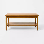 Table basse Azorella chêne brun – Threshold™ conçue avec Studio McGee