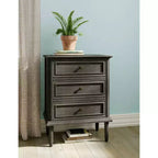 Meuble de rangement 3 tiroirs Webster gris foncé - Finch : Cadre en pin, Style traditionnel, Pas d'étagères