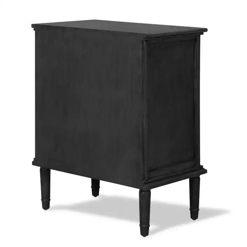 Meuble de rangement 3 tiroirs Webster gris foncé - Finch : Cadre en pin, Style traditionnel, Pas d'étagères