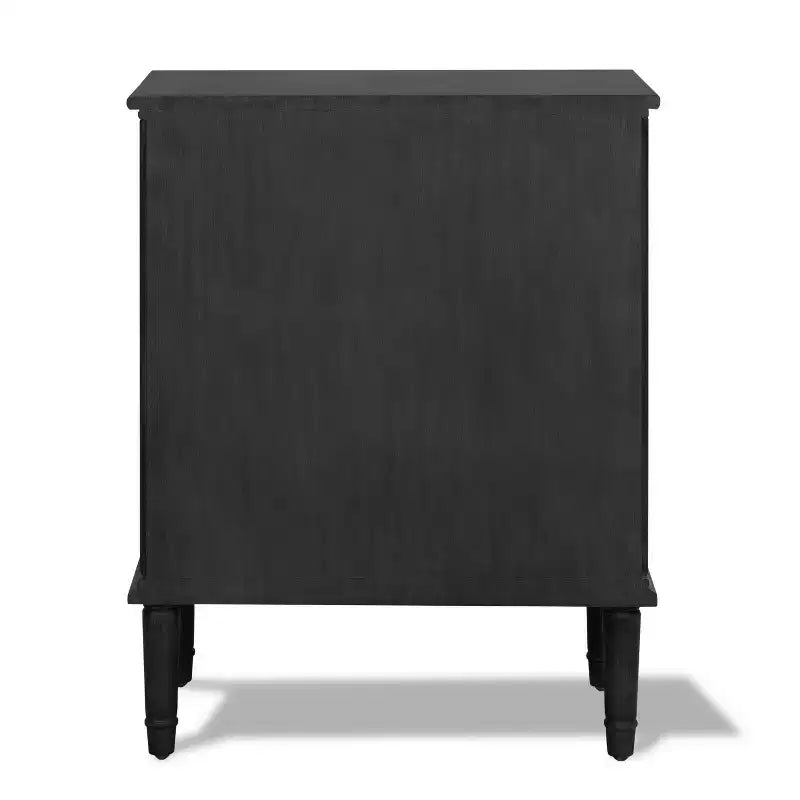 Meuble de rangement 3 tiroirs Webster gris foncé - Finch : Cadre en pin, Style traditionnel, Pas d'étagères