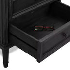 Meuble de rangement 3 tiroirs Webster gris foncé - Finch : Cadre en pin, Style traditionnel, Pas d'étagères