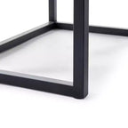 Tables gigognes Parker Marron - ClickDecor : Châssis métallique robuste, plateau en bois rustique, aucun assemblage requis