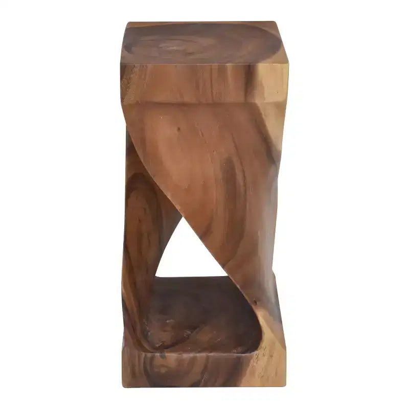 Table d'appoint d'appoint Steve Silver Co. Solana Naturel : Bois d'acacia sculpté, Aucun assemblage requis