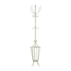 Farmhouse Metal Coat Rack White - Olivia & May: Umbrella Stand, Indoor Storage, No Assembly Required