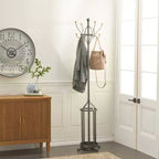 Porte-manteau industriel en fer noir - Olivia & May : Rangement pour entrée et hall, aucun assemblage requis