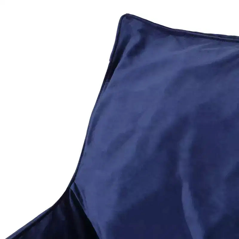 Fauteuil Poire Loubar Modern Velours Côtelé Accoudoirs Bleu Marine - Christopher Knight Home