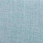 Lit plateforme Mateo Baxton Studio, grand lit, en tissu et bois naturel, bleu clair/naturel